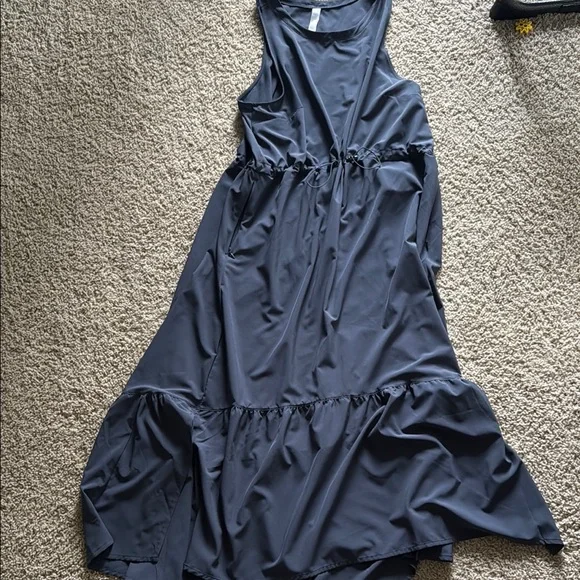 Zella Gray Midi Dress - Picture 2 of 4